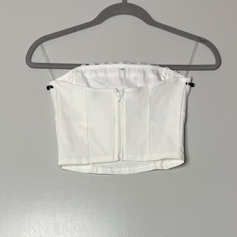 White Crop Top - Picture 4 of 4